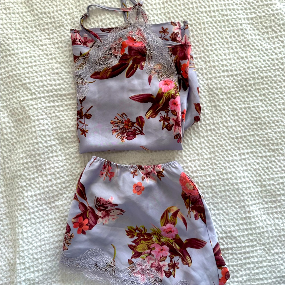 Victorias Secret Lace Cami Short Set